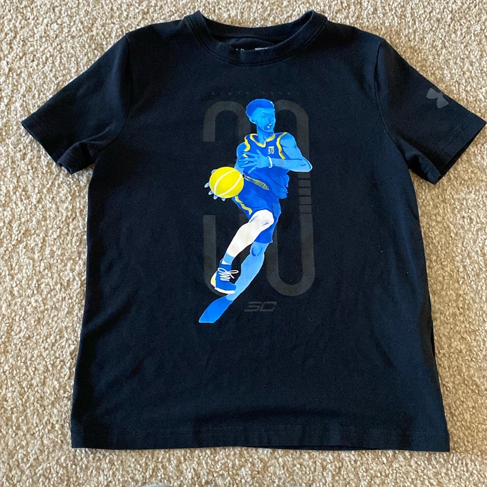 UA Youth Small Steph Curry Tee